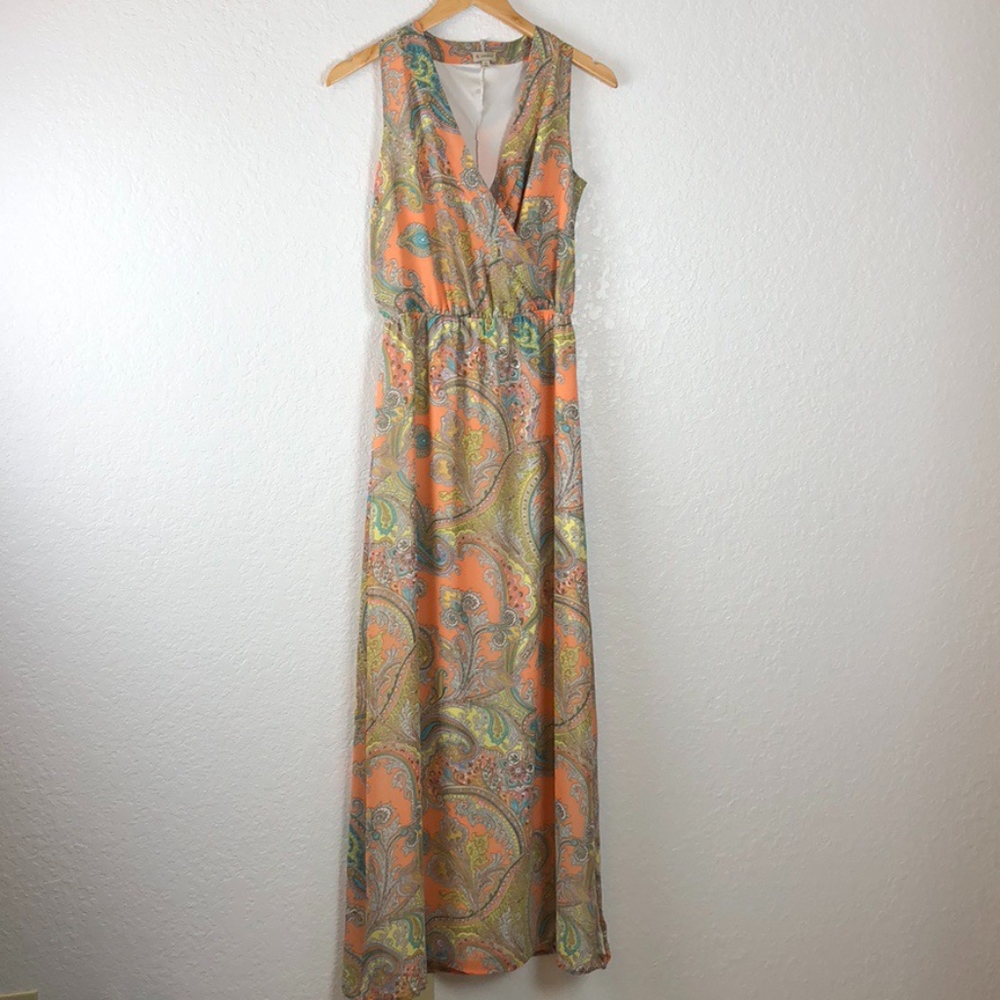 Cremieux Maxi Paisley Print Dress